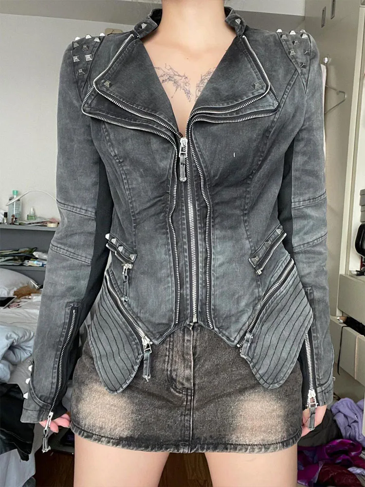Y2K Subculture Heavy Du Jeans Button Zipper Waist in Women's Spring Autumn Punk Design American Motorcycle Jaet
Y2K Subculture Heavy Du Jeans Button Zipper Waist in Women's Spring Autumn Punk Design American Motorcycle Jaet