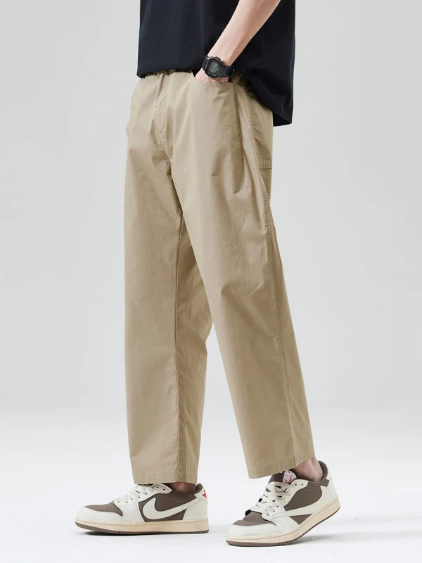 NBKY мужские прямые повседневные брюки цвета хаки, новые летние винтажные тонкие свободные брюки, модные брендовые повседневные брюки
NBKY мужские прямые повседневные брюки цвета хаки, новые летние винтажные тонкие свободные брюки, модные брендовые повседневные брюки