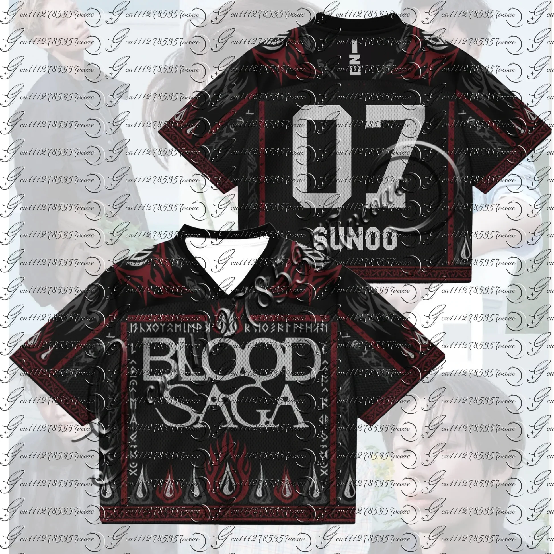 Custom American Football Jersey Black Red Gothic Y2K Streetwear Tee Personalized Name Number ENHYPEN Fans Sport Shirt
Custom American Football Jersey Black Red Gothic Y2K Streetwear Tee Personalized Name Number ENHYPEN Fans Sport Shirt