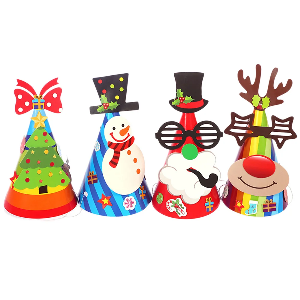 12Pcs Christmas Hat Material Creative Cartoon Paper Hats Kids Festival Decoration Cosplay Costume Hats for Children Home Office
12Pcs Christmas Hat Material Creative Cartoon Paper Hats Kids Festival Decoration Cosplay Costume Hats for Children Home Office