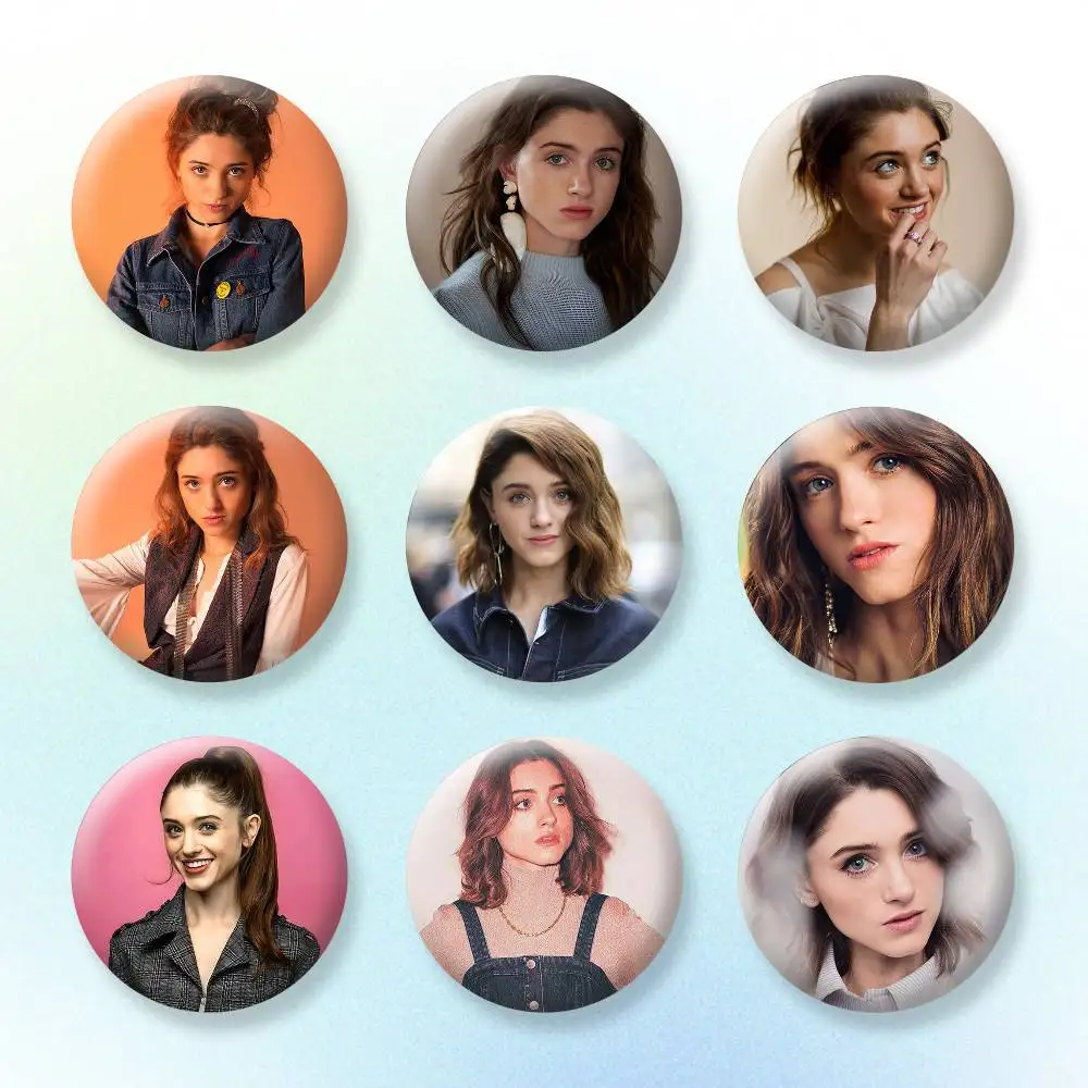 Actor N-Natalia Dyer Badges Creative Tinplate Button PinsBrooch Badge Clothes Backpack
Actor N-Natalia Dyer Badges Creative Tinplate Button PinsBrooch Badge Clothes Backpack