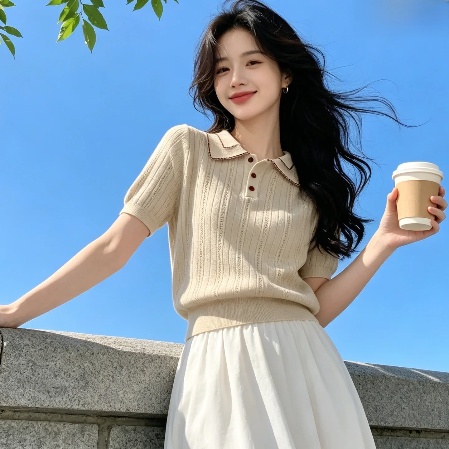 Loose Fit Neck Knitted Short Sleeve T-Shirt Women Summer New Hollow out Casual Style Soft Fabric Breathable Slimming Top
Loose Fit Neck Knitted Short Sleeve T-Shirt Women Summer New Hollow out Casual Style Soft Fabric Breathable Slimming Top