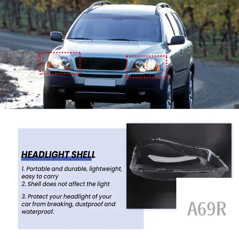 A69R-For Volvo XC90 Right Headlight Shell Lamp Shade Transparent Lens Cover Headlight Cover
A69R-For Volvo XC90 Right Headlight Shell Lamp Shade Transparent Lens Cover Headlight Cover
