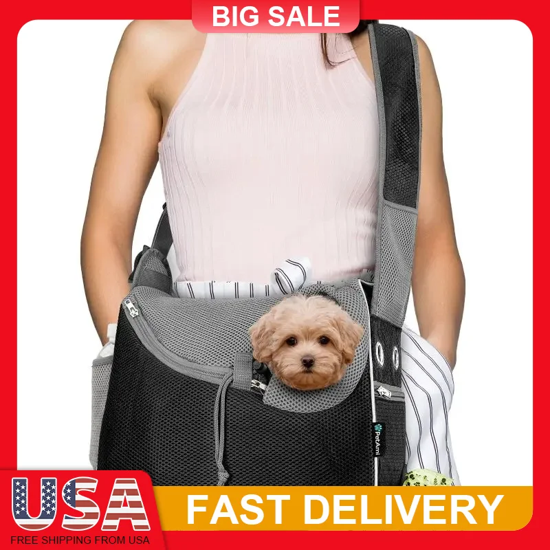 Pet Sling Carrier Crossbody for Small Dogs Cats Adjustable Breathable Travel Pouch Soft Lightweight Shoulder Strap
Pet Sling Carrier Crossbody for Small Dogs Cats Adjustable Breathable Travel Pouch Soft Lightweight Shoulder Strap