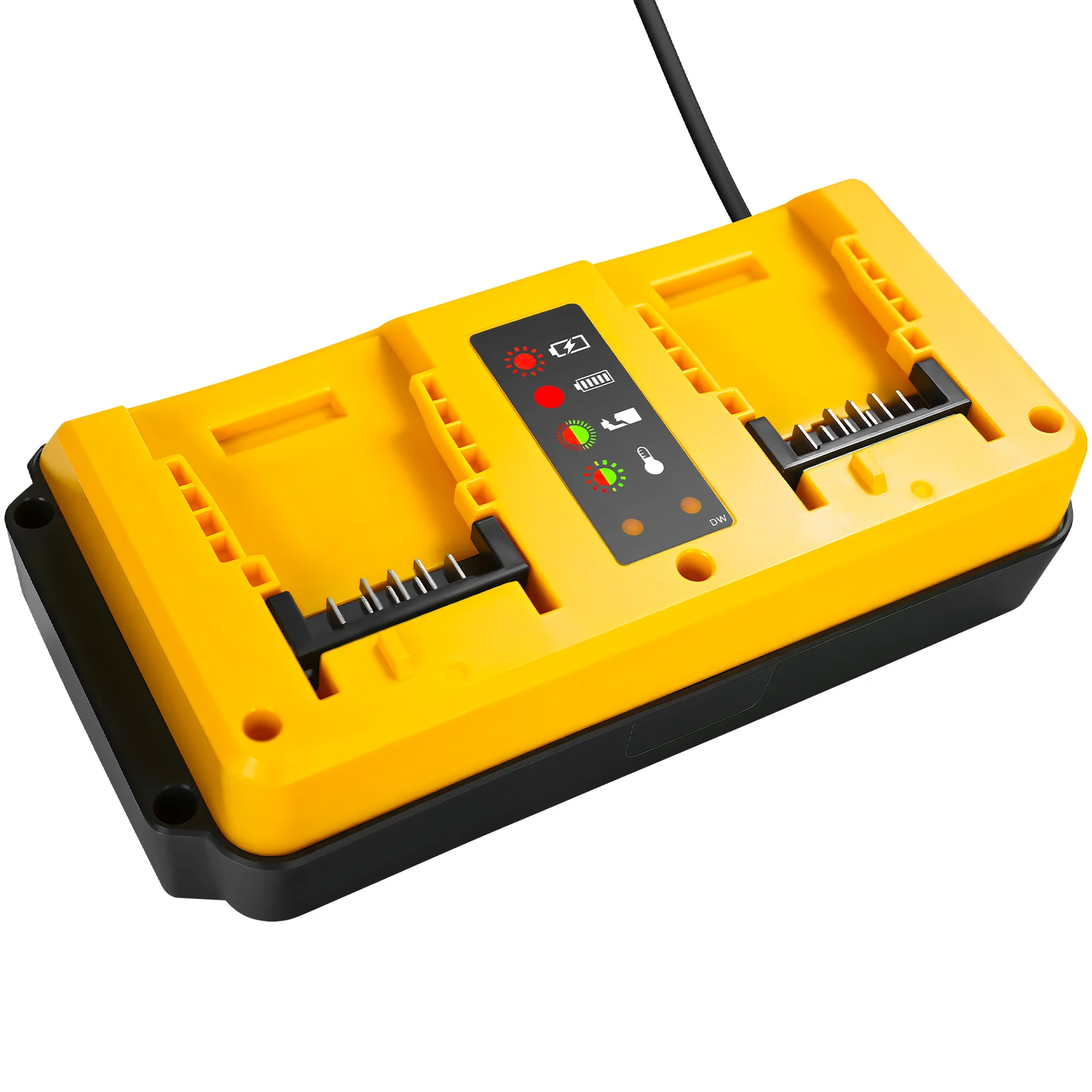 Зарядное устройство 90 Вт с двумя портами для литиевых аккумуляторов Dewalt 14.4В 18В 20В (DCB207, DCB206, DCB204, DCB203) – быстрая замена зарядного устройства
Зарядное устройство 90 Вт с двумя портами для литиевых аккумуляторов Dewalt 14.4В 18В 20В (DCB207, DCB206, DCB204, DCB203) – быстрая замена зарядного устройства