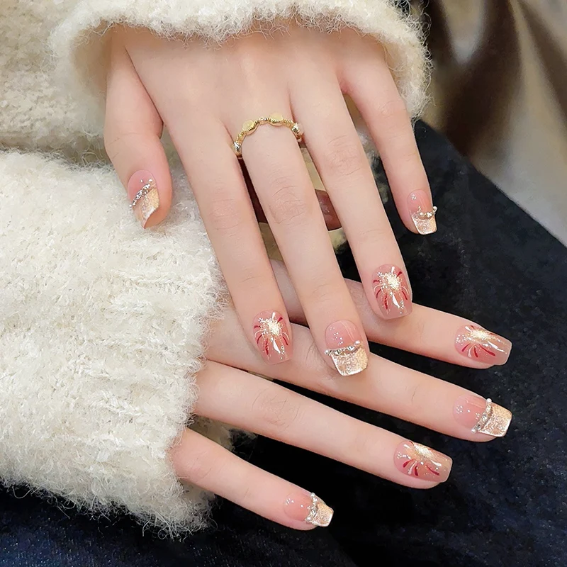 10pcs Handmade Glittering Firework Press On Nails French Cat Eye False Nails Reusable Nail Tips for Girls Nail Salon at Home
10pcs Handmade Glittering Firework Press On Nails French Cat Eye False Nails Reusable Nail Tips for Girls Nail Salon at Home