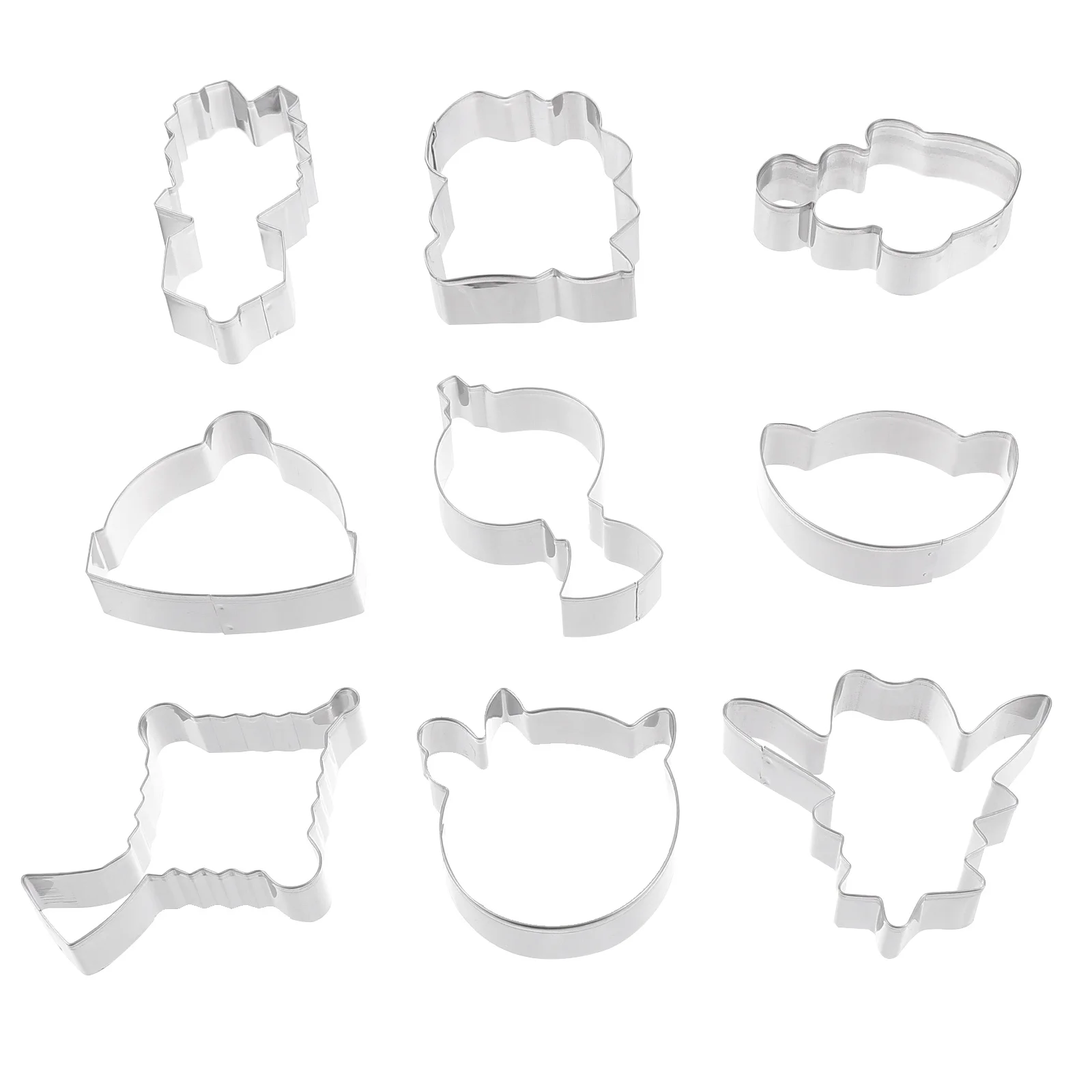 9 Pcs Cookie Cutters Biscuit Mold Stainless Steel Bakeware Baking Tools New Year Molds Candy Pastry Bread Cake Reusable Easy
9 Pcs Cookie Cutters Biscuit Mold Stainless Steel Bakeware Baking Tools New Year Molds Candy Pastry Bread Cake Reusable Easy