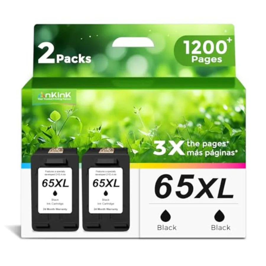 Черный чернильный картридж 65XL, замена для HP Ink 65 HP65 XL HP65XL, для Envy 5055 5000 5052 5010 5070 5014, Deskjet 3755 3700 2600
Черный чернильный картридж 65XL, замена для HP Ink 65 HP65 XL HP65XL, для Envy 5055 5000 5052 5010 5070 5014, Deskjet 3755 3700 2600