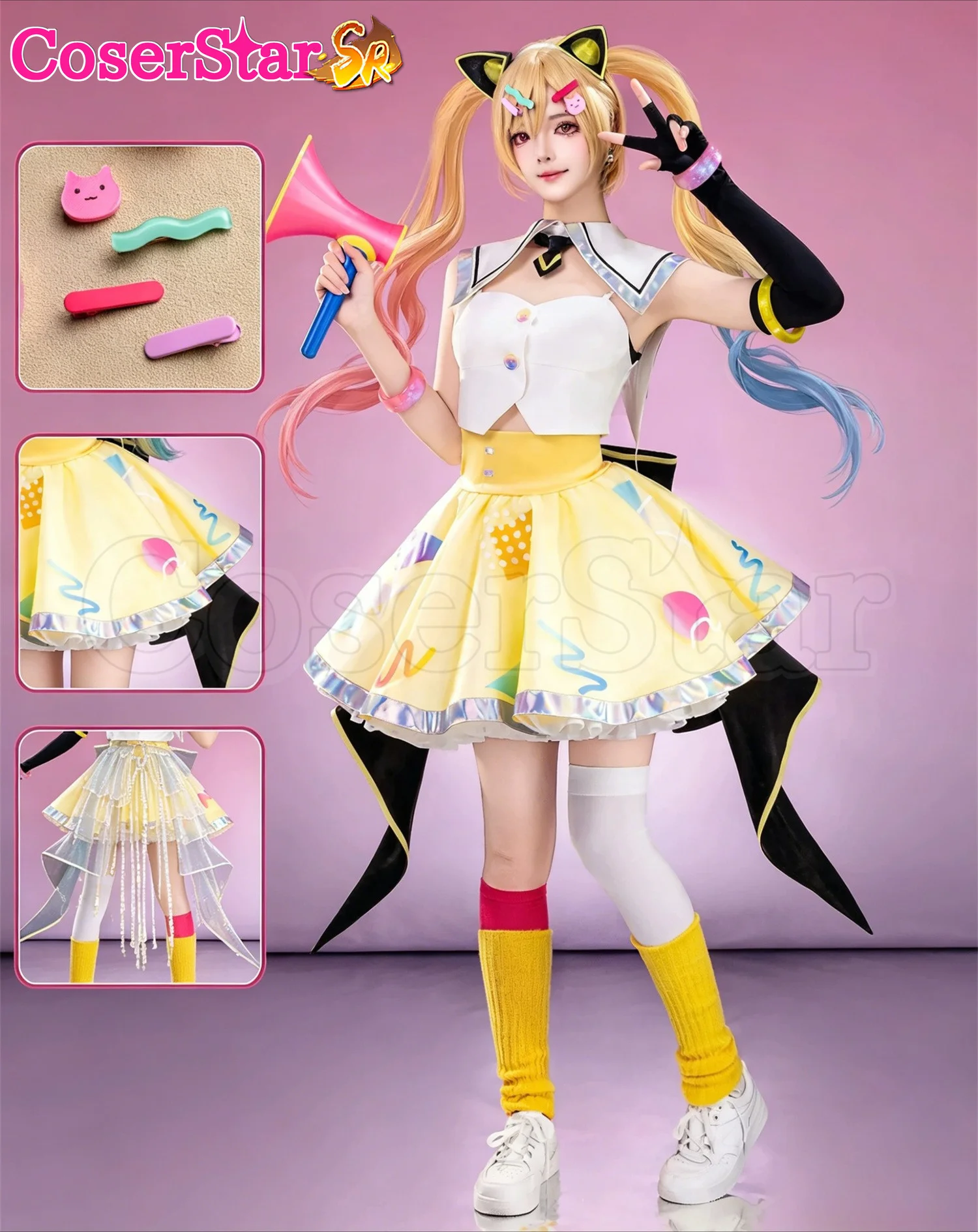 CoserStar-SR BanG Dream! MewType Nakamachi Arale Cosplay Costume Outfit Halloween Carnival Anime Game Role Play Uniform Dress
CoserStar-SR BanG Dream! MewType Nakamachi Arale Cosplay Costume Outfit Halloween Carnival Anime Game Role Play Uniform Dress