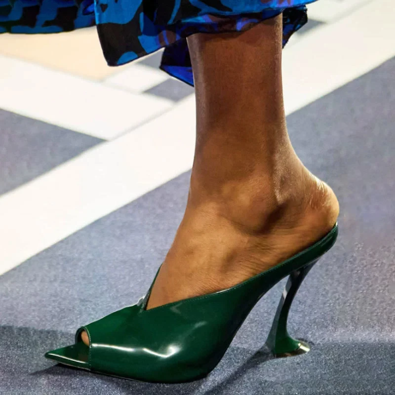 Apricot Sardin Pointed Open Toe Curved Heel Mule Slippers Woman Summe 2025 Peep Toe Slip-On High Heel Sandals Fashion Shoes
Apricot Sardin Pointed Open Toe Curved Heel Mule Slippers Woman Summe 2025 Peep Toe Slip-On High Heel Sandals Fashion Shoes