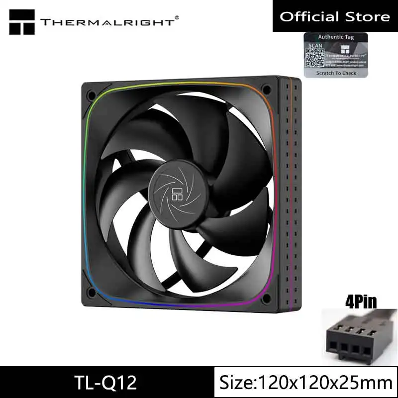 Охлаждающий вентилятор корпуса компьютера Thermalright TL-Q12/120x120x25 мм/производительный Halo/полное освещение ARGB/двусторонние амортизаторы
Охлаждающий вентилятор корпуса компьютера Thermalright TL-Q12/120x120x25 мм/производительный Halo/полное освещение ARGB/двусторонние амортизаторы