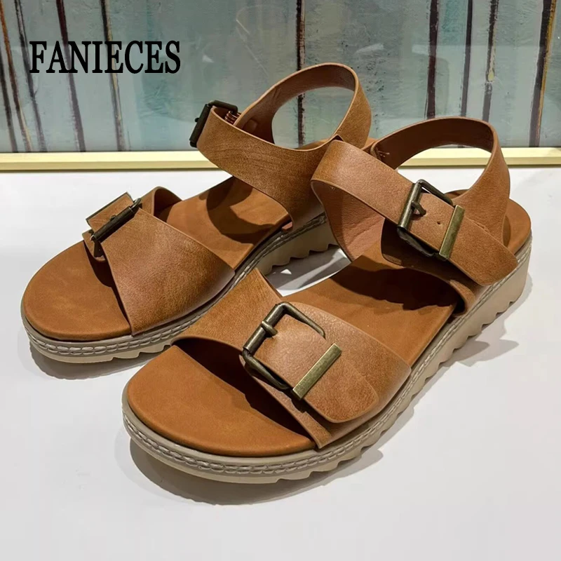 Casual Women Roman Flat Sandals Plus Size Summer Open Toe Cross Strap Buckle Soft Sole Ankle Strap Daily Outdoor Beach Sandalias
Casual Women Roman Flat Sandals Plus Size Summer Open Toe Cross Strap Buckle Soft Sole Ankle Strap Daily Outdoor Beach Sandalias