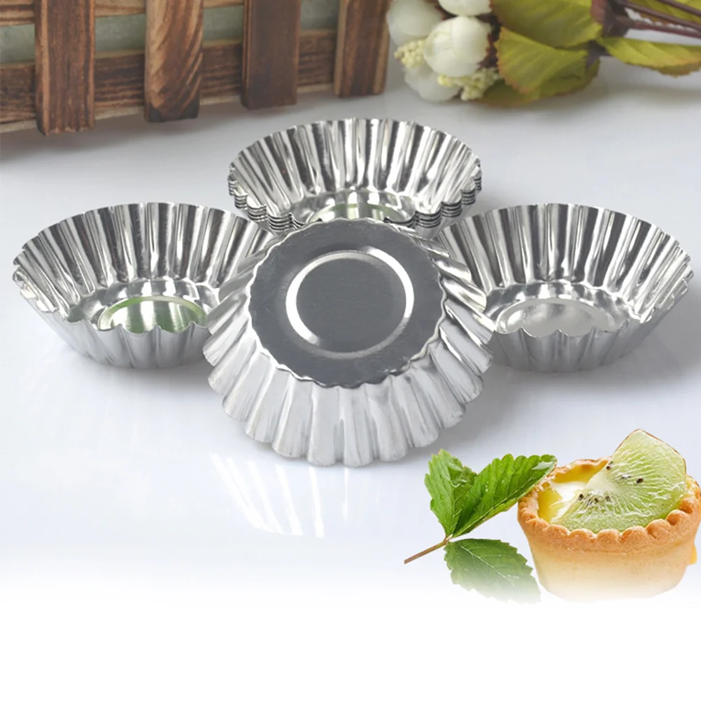 50Pcs Egg Tart Mold Nonstick Tinplate Quick Heat Conductivity Baking Cups for Muffins Cakes Cookies Tartlets Pies Souffles
50Pcs Egg Tart Mold Nonstick Tinplate Quick Heat Conductivity Baking Cups for Muffins Cakes Cookies Tartlets Pies Souffles