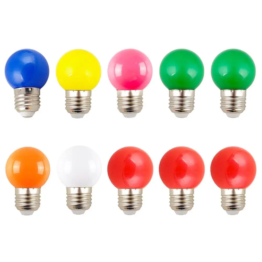 10Pcs LED Colored Bulbs Premium PC Material Decorative Waterproof Christmas Party Wedding Garden Lighting E27 Lamps Bright
10Pcs LED Colored Bulbs Premium PC Material Decorative Waterproof Christmas Party Wedding Garden Lighting E27 Lamps Bright