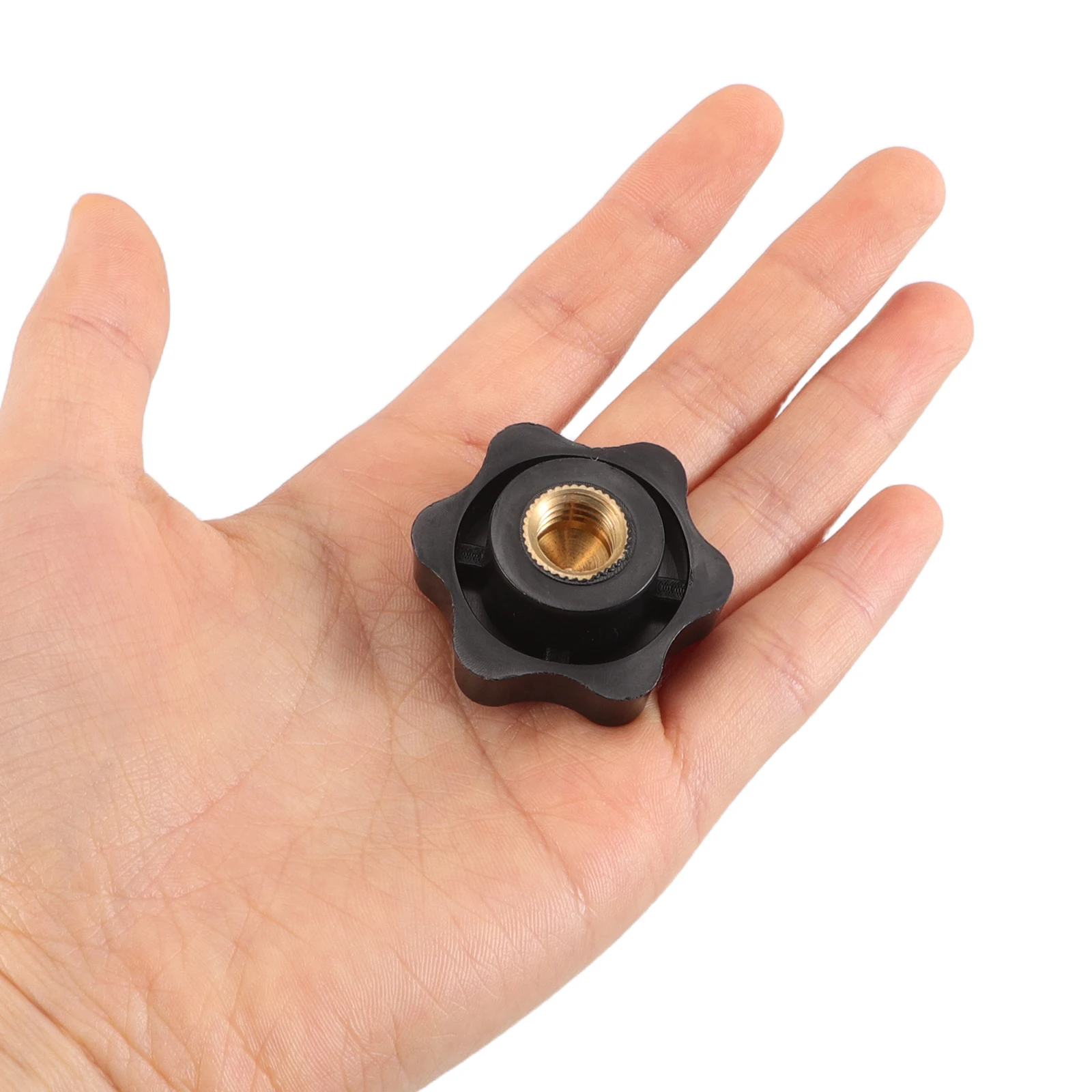 8pcs Hexagon Socket Star Knob Nut Black Plastic Through Hole Handle For Machine Tools Clamping Knobs Hardware Fasteners Tool
8pcs Hexagon Socket Star Knob Nut Black Plastic Through Hole Handle For Machine Tools Clamping Knobs Hardware Fasteners Tool