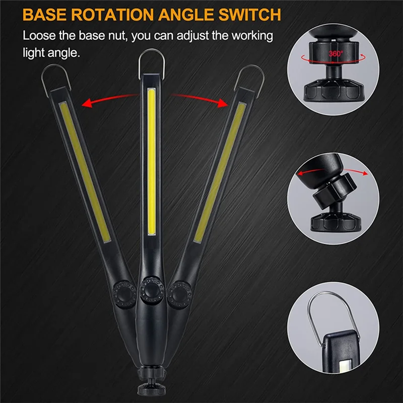 4 PCS COB LED Flashlight Magnetic Work Light USB Rechargeable Torch Hook Lantern Inspection Light
4 PCS COB LED Flashlight Magnetic Work Light USB Rechargeable Torch Hook Lantern Inspection Light