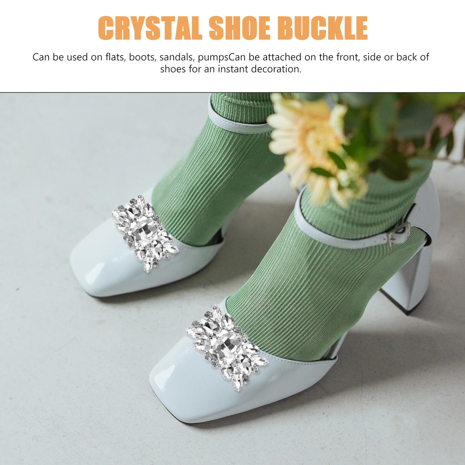 2Pcs Crystal Rhinestone Shoe Clips Buckle Decorative Accessories for Bridal Wedding Heels Jewelry Shoe Clip Bridal Shoes Buckles
2Pcs Crystal Rhinestone Shoe Clips Buckle Decorative Accessories for Bridal Wedding Heels Jewelry Shoe Clip Bridal Shoes Buckles