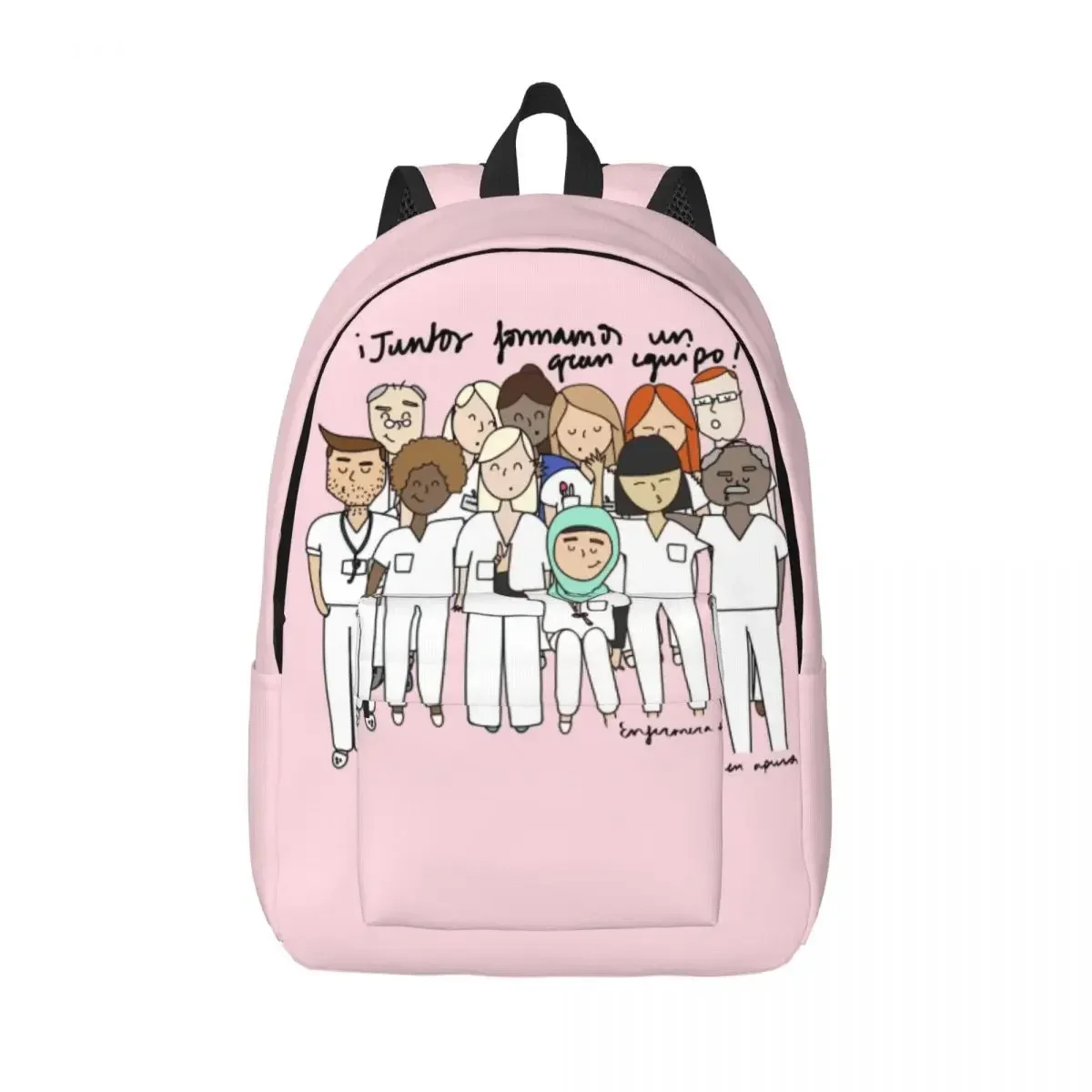 Funny Backpack for Preschool Primary School Student Enfermera En Apuros Doctor Nurse Book Bags Boy Girl Kids Canvas Daypack
Funny Backpack for Preschool Primary School Student Enfermera En Apuros Doctor Nurse Book Bags Boy Girl Kids Canvas Daypack