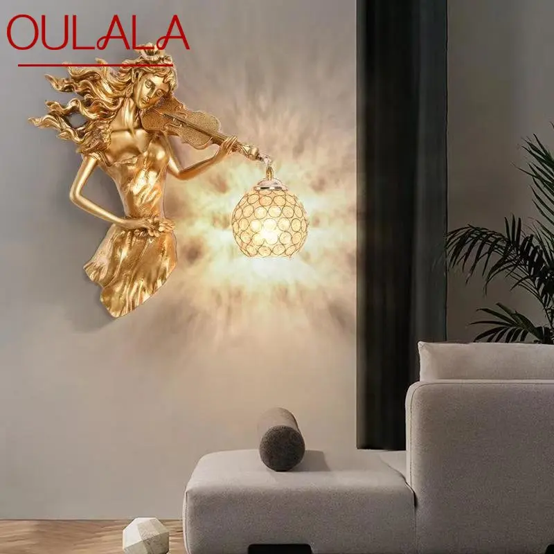 OULALA Modern LED Gold Wall Light Indoor Creative Vintage Resin Sconce Lamp for Home Living Room Bedroom Corridor Decor
OULALA Modern LED Gold Wall Light Indoor Creative Vintage Resin Sconce Lamp for Home Living Room Bedroom Corridor Decor