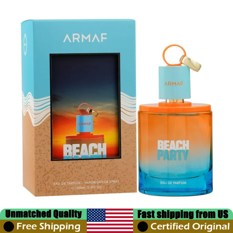 Armaf Beach Party Eau de Parfum 100 ML Original Arab Perfumes 3.4 Ounce Long-Lasting Unisex Fresh Aquatic Fruity Cologne Perfume
Armaf Beach Party Eau de Parfum 100 ML Original Arab Perfumes 3.4 Ounce Long-Lasting Unisex Fresh Aquatic Fruity Cologne Perfume