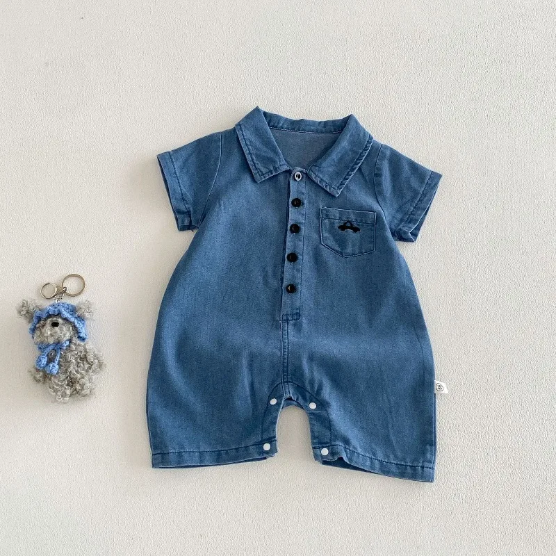 UNITIM 2026 Summer Kids Boys Denim Jumpsutis Cotton Turn Down Collar Infant Babys Girls Rompers Cartoon Pocker 0-2Y Boy Bodysuit
UNITIM 2026 Summer Kids Boys Denim Jumpsutis Cotton Turn Down Collar Infant Babys Girls Rompers Cartoon Pocker 0-2Y Boy Bodysuit