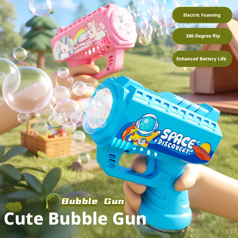 Unicorn Electric Bubble Gun, Porous Colorful Automatic Soap Blower, Outdoor Gathering Camping, Summer Toys For Boy And Girls
Unicorn Electric Bubble Gun, Porous Colorful Automatic Soap Blower, Outdoor Gathering Camping, Summer Toys For Boy And Girls