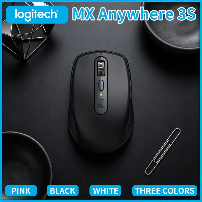 Precision Logitech MX Anywhere 3S Mouse - 8K DPI, Hyper-Scroll, Silent Click, USB-C Fast Charge for Office Work
Precision Logitech MX Anywhere 3S Mouse - 8K DPI, Hyper-Scroll, Silent Click, USB-C Fast Charge for Office Work
