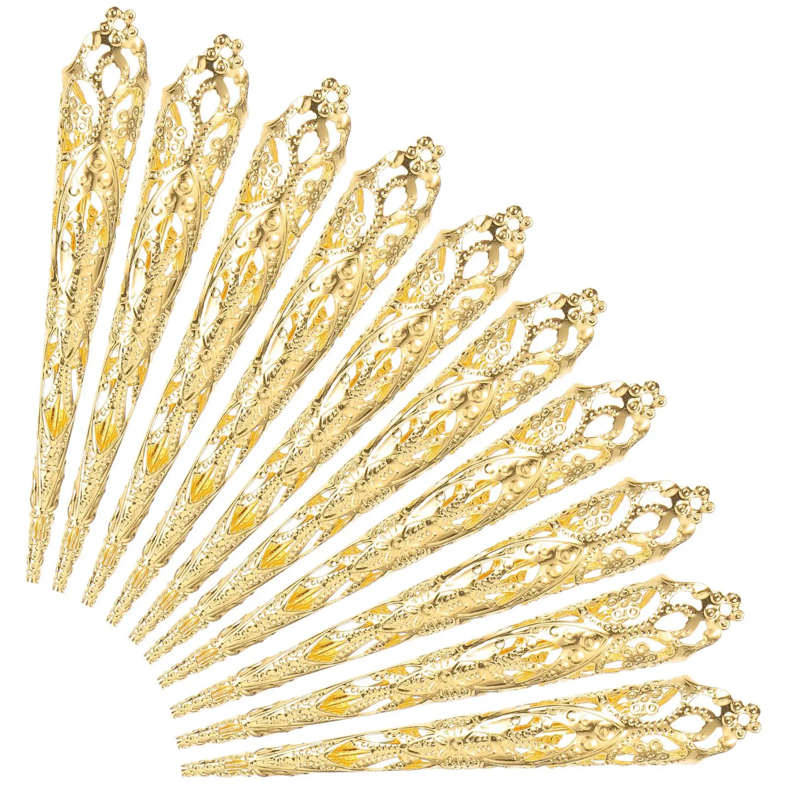 10 Pcs Metal Hollow Fake Nails Claw Rings for Women Full Finger Cosplay Jewelry Set Strong Durable Nail Accessories
10 Pcs Metal Hollow Fake Nails Claw Rings for Women Full Finger Cosplay Jewelry Set Strong Durable Nail Accessories