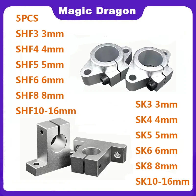 5PCS Boutique SHF3 SK3 4 5 6 8 10 12 13 16mm Linear Optical axis Light Rod Guide Rail Vertical bearing Fixed Seat Support Frame
5PCS Boutique SHF3 SK3 4 5 6 8 10 12 13 16mm Linear Optical axis Light Rod Guide Rail Vertical bearing Fixed Seat Support Frame