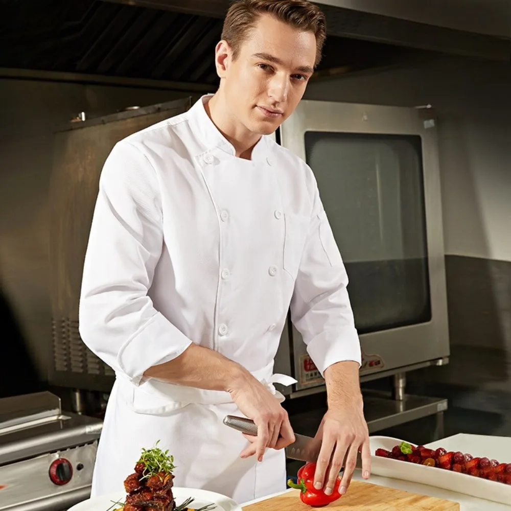 Куртка шеф-повара, мужская зимняя униформа с длинными рукавами — одежда шеф-повара на термоподкладке для ресторана, больших и высоких размеров
Куртка шеф-повара, мужская зимняя униформа с длинными рукавами — одежда шеф-повара на термоподкладке для ресторана, больших и высоких размеров