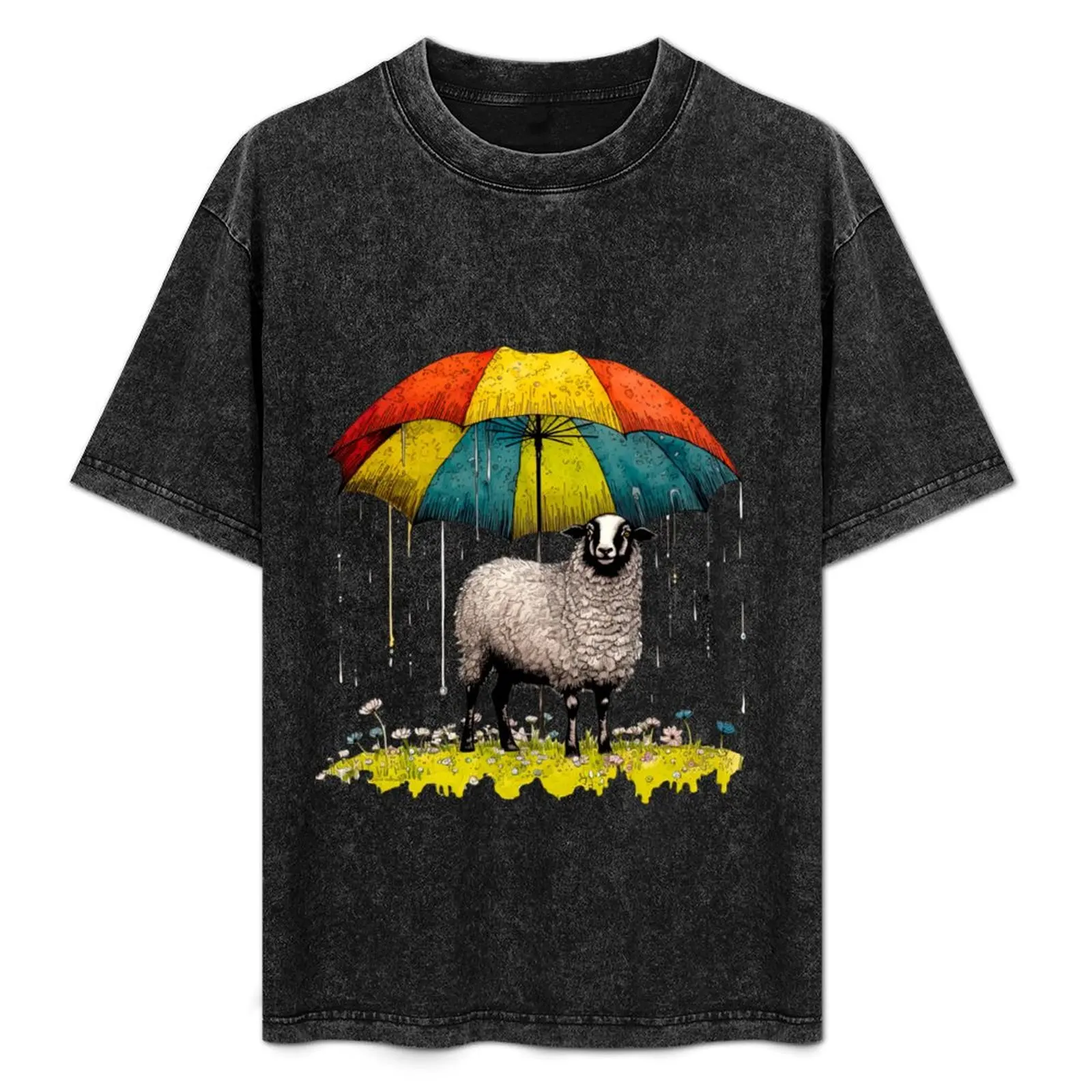 Rainy Day Sheep T-Shirt Breathable Basic Cotton T-Shirt
Rainy Day Sheep T-Shirt Breathable Basic Cotton T-Shirt
