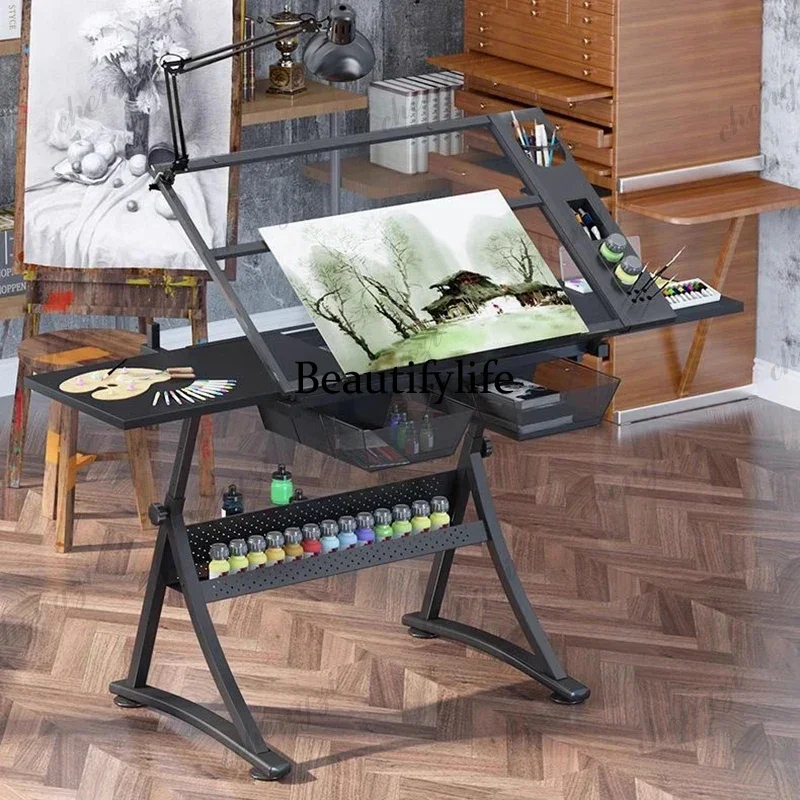 Nordic Art Drawing Table Liftable Art Drafting Designer Desk Workbench Commercial Furniture Escritorios
Nordic Art Drawing Table Liftable Art Drafting Designer Desk Workbench Commercial Furniture Escritorios