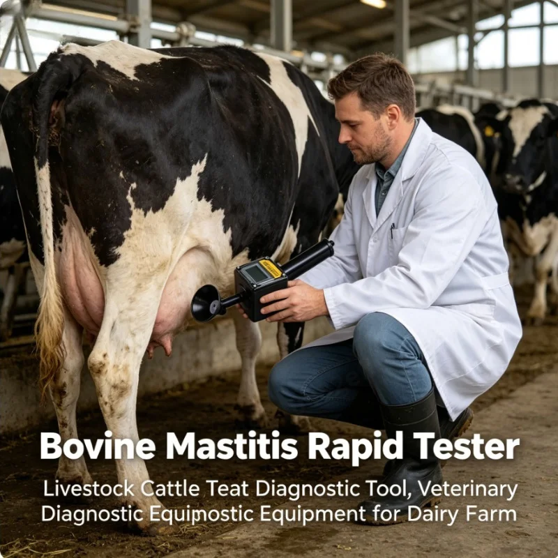 Bovine Mastitis Rapid Tester Livestock Cattle Teat Diagnostic Tool Veterinary Diagnostic Equipment for Dairy Farm
Bovine Mastitis Rapid Tester Livestock Cattle Teat Diagnostic Tool Veterinary Diagnostic Equipment for Dairy Farm