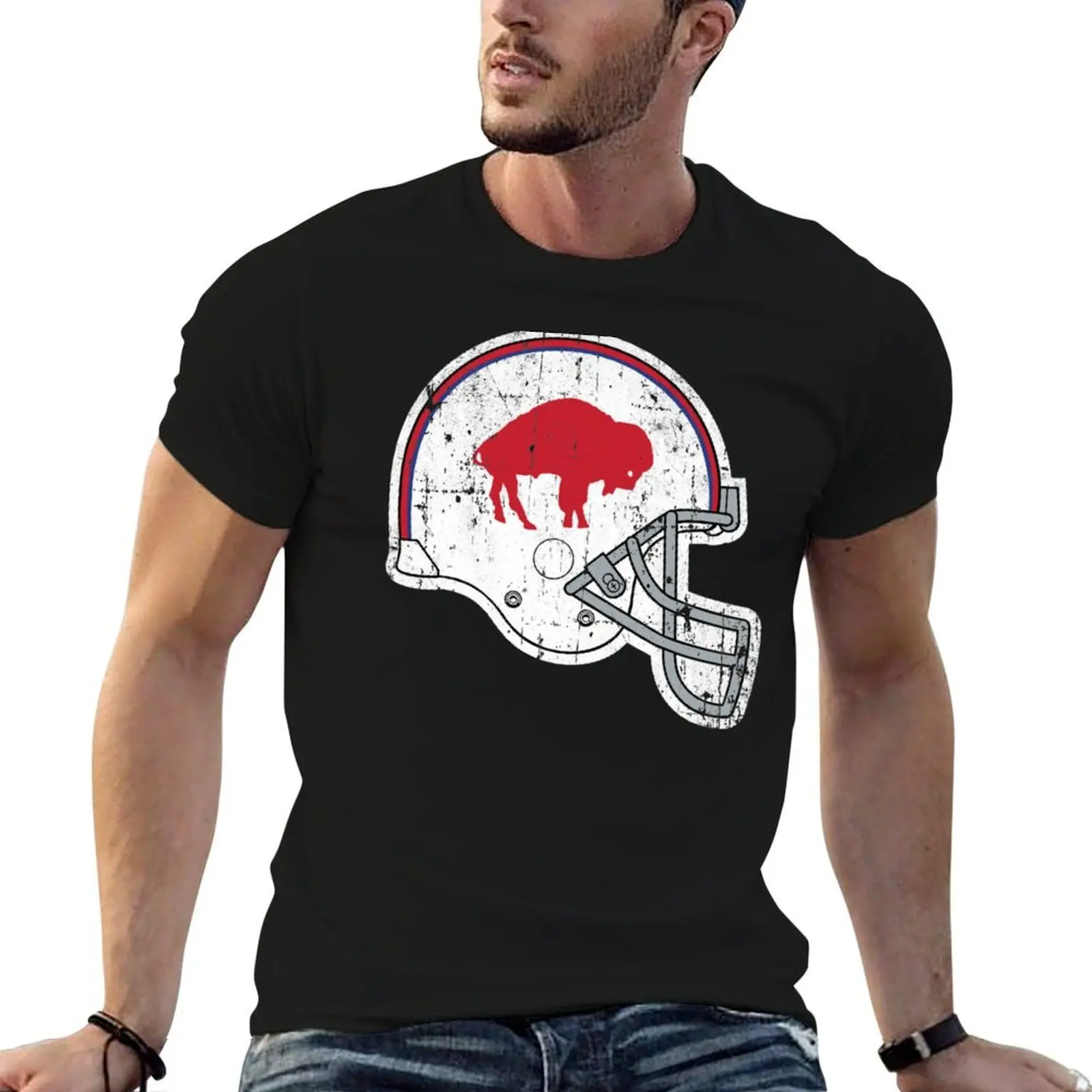 Vintage Distressed Bills helmet T-Shirt man t shirts for men casual man t shirt summer t shirts for man graphic vintage T-shirt
Vintage Distressed Bills helmet T-Shirt man t shirts for men casual man t shirt summer t shirts for man graphic vintage T-shirt