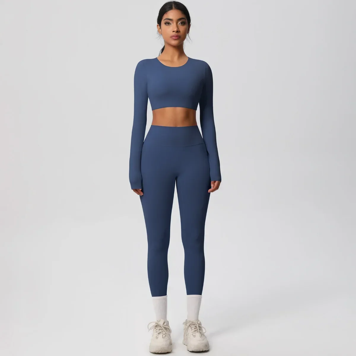 Seamless Yoga Sets Sports Fitness Hip-lifting Quick Drying Long-sleeved Pants Suits Running Workout Gym Leggings Sets for Women
Seamless Yoga Sets Sports Fitness Hip-lifting Quick Drying Long-sleeved Pants Suits Running Workout Gym Leggings Sets for Women