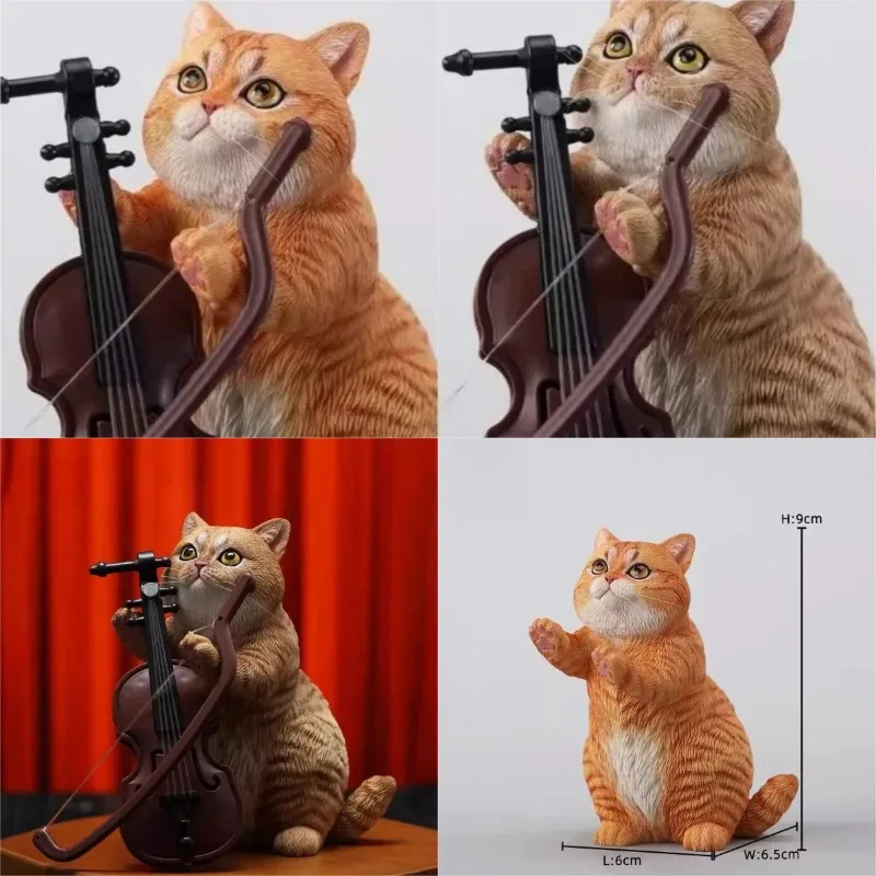 1/6 Scale Simulation Resin Cat with Violin String-Playing Cat Figurine Model for 12Inch Toy Figures Decorations Handicraft
1/6 Scale Simulation Resin Cat with Violin String-Playing Cat Figurine Model for 12Inch Toy Figures Decorations Handicraft