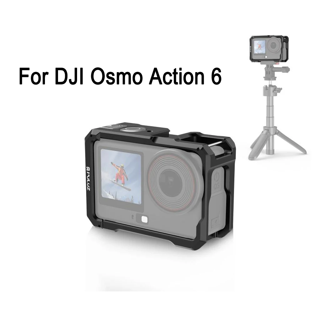 PULUZ 1:1 Metal Camera Cage For DJI Osmo Action 6, Action6 Cold Shoe Expansion Frame Accessories
PULUZ 1:1 Metal Camera Cage For DJI Osmo Action 6, Action6 Cold Shoe Expansion Frame Accessories