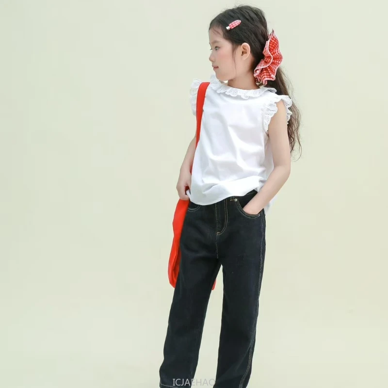 2025 Girls Summer Simple Outfit Tshirt Pants Set Casual Versatile Kids Two Piece Top And Pants Matching Fashion Kids Suits
2025 Girls Summer Simple Outfit Tshirt Pants Set Casual Versatile Kids Two Piece Top And Pants Matching Fashion Kids Suits