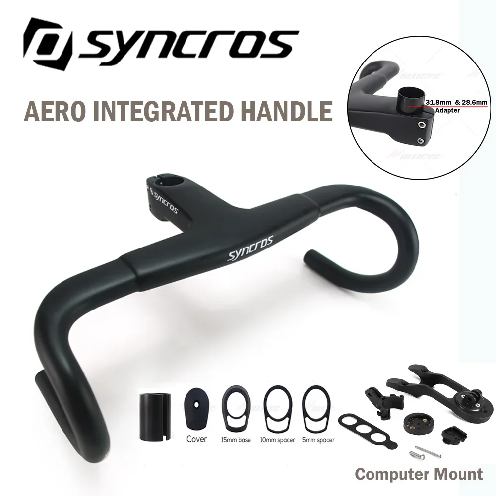 SYNCROS H-ONE 11 Aero Integrated Bar/Stem Handlebars Screws 31.8mm Diameter And 28.6mm Converter Bicycle Parts
SYNCROS H-ONE 11 Aero Integrated Bar/Stem Handlebars Screws 31.8mm Diameter And 28.6mm Converter Bicycle Parts