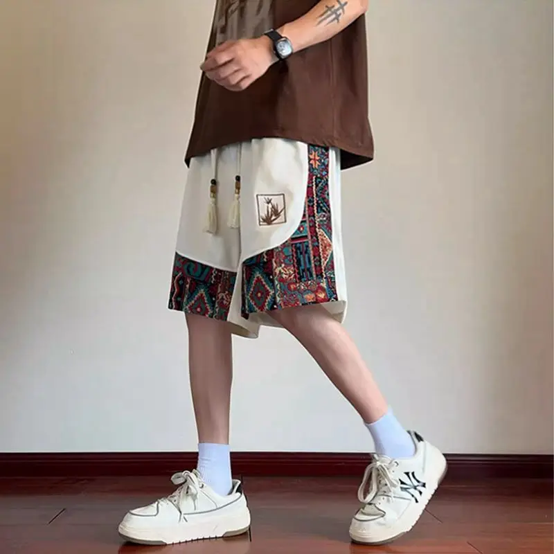 Oversize Embroidered Men's Shorts Summer Loose Fit Chinese Style Five-Panel Casual Outdoor Athletic Wear Street Fashion Shorts
Oversize Embroidered Men's Shorts Summer Loose Fit Chinese Style Five-Panel Casual Outdoor Athletic Wear Street Fashion Shorts