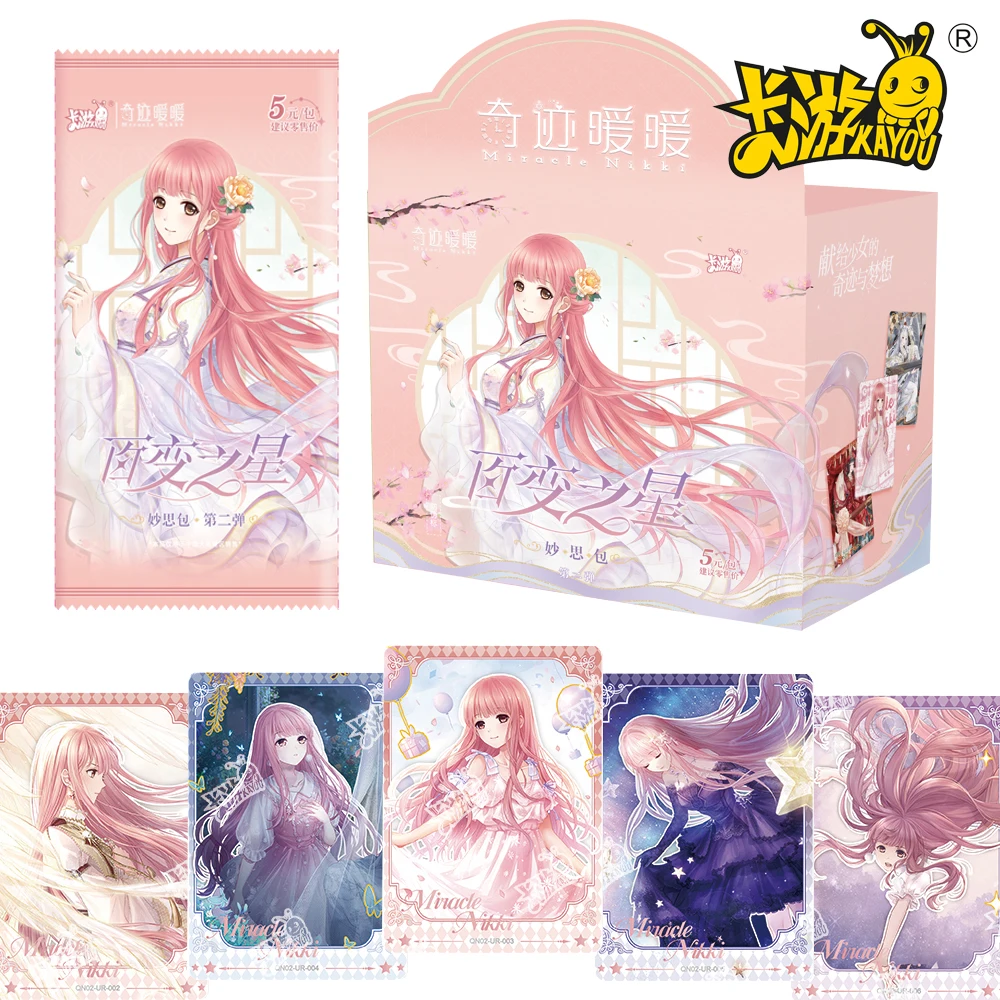 Новые коллекционные карты KAYOU Genuine Miracle Nikki, классические китайские западные свадебные мечтательные карты любви, подарки для фанатов
Новые коллекционные карты KAYOU Genuine Miracle Nikki, классические китайские западные свадебные мечтательные карты любви, подарки для фанатов