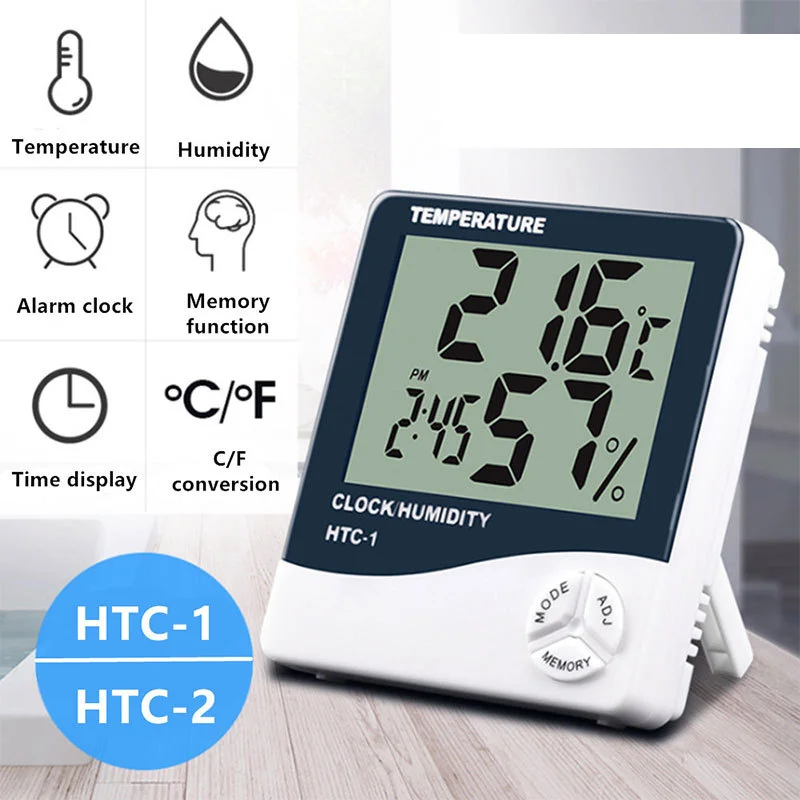 20PCS Htc-1 / Htc-2 Indoor Electronic Thermometer And Hygrometer Large Screen Household Thermometer And Hygrometer
20PCS Htc-1 / Htc-2 Indoor Electronic Thermometer And Hygrometer Large Screen Household Thermometer And Hygrometer