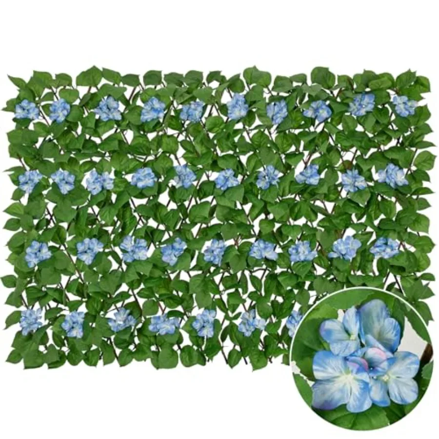 Expandable Fence Privacy Screen with Artificial Flower Faux Privacy Fence Panel Artificial Green Wall Balcony Garden Patio Priv
Expandable Fence Privacy Screen with Artificial Flower Faux Privacy Fence Panel Artificial Green Wall Balcony Garden Patio Priv