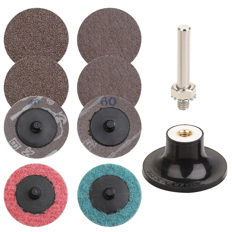 Grinding disc set, quick-change disc with rolling lock, grinding and polishing of the surface treatment strip of the die grinder
Grinding disc set, quick-change disc with rolling lock, grinding and polishing of the surface treatment strip of the die grinder