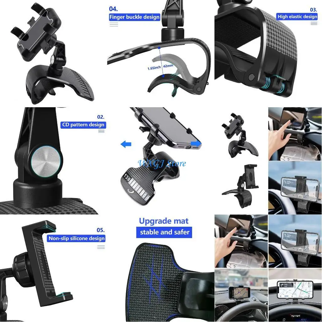 37JE Stable Phone Holder Universal Dashboard Phone Mount for Safe Effortless Drive
37JE Stable Phone Holder Universal Dashboard Phone Mount for Safe Effortless Drive