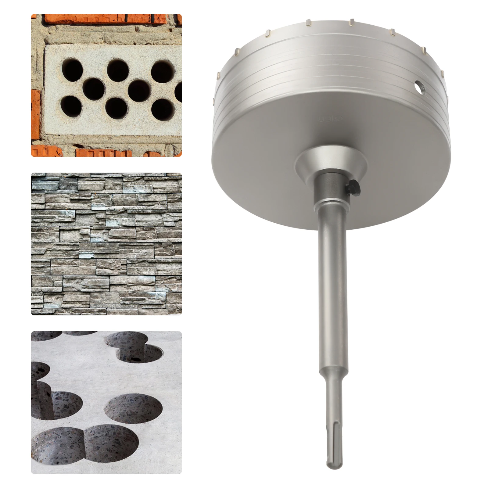 160mm Hole Saw Kit Easy Install 135° Drill Tip Double Chip Discharge Heat Treatment for Brick Wall Cement
160mm Hole Saw Kit Easy Install 135° Drill Tip Double Chip Discharge Heat Treatment for Brick Wall Cement