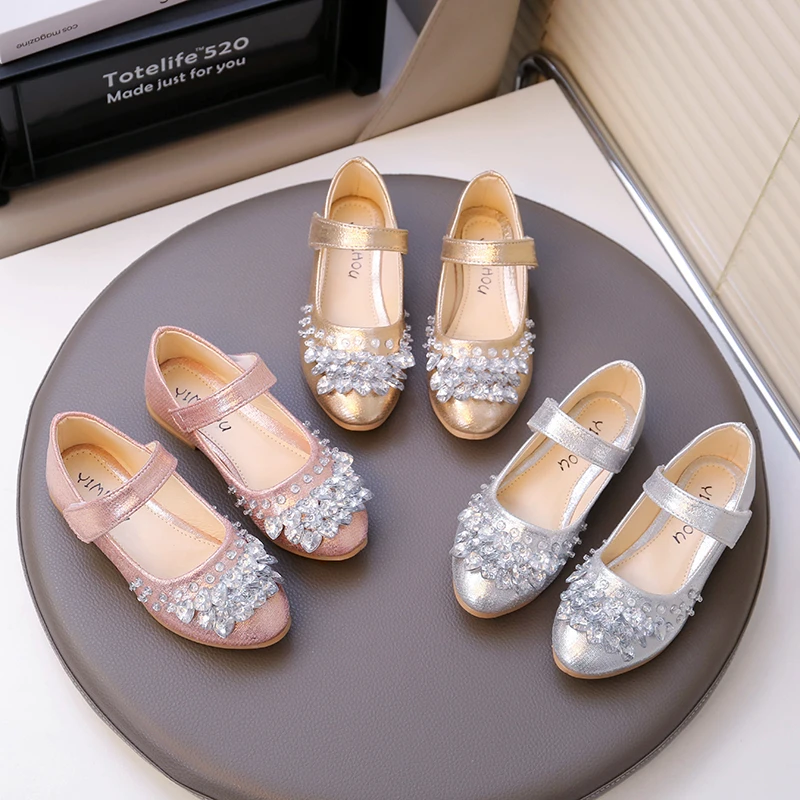 Kids Princess Shoes Sparkling Crystal Rhinestone Girl's Mary Jane Flats Pointed Toe Party Children Dress Shoes-perfect 26-36
Kids Princess Shoes Sparkling Crystal Rhinestone Girl's Mary Jane Flats Pointed Toe Party Children Dress Shoes-perfect 26-36