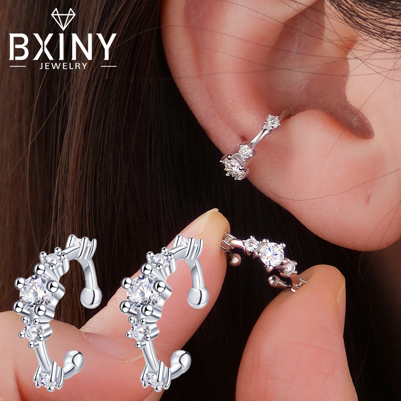 Серьги-клипсы BXINY с муассанитом, 100% серебро S925, сертифицированные бриллиантовые серьги-гвоздики для женщин, хип-хоп, вечерние, ювелирные изделия, подарки
Серьги-клипсы BXINY с муассанитом, 100% серебро S925, сертифицированные бриллиантовые серьги-гвоздики для женщин, хип-хоп, вечерние, ювелирные изделия, подарки