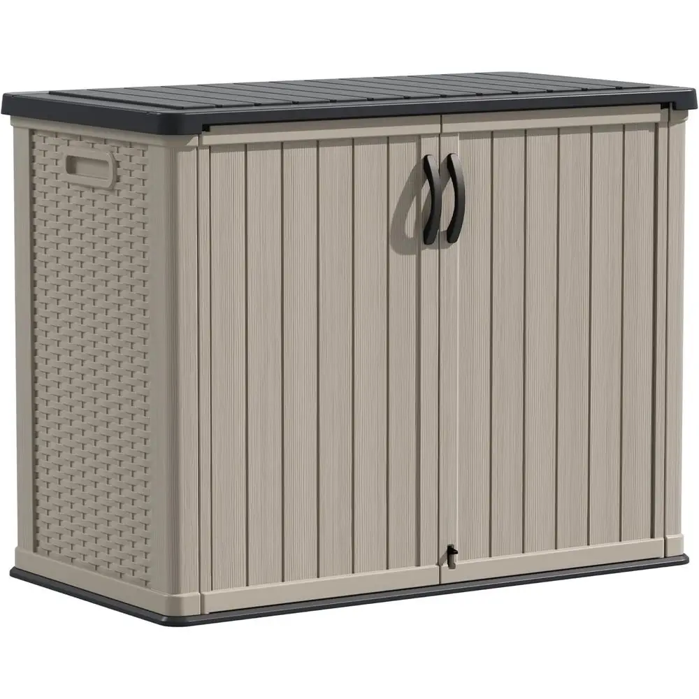 Outdoor Storage Cabinet - Waterproof Horizontal Shed with Padlock Door for Patio, Garden Tools, and Sofa Cushions (Beige)
Outdoor Storage Cabinet - Waterproof Horizontal Shed with Padlock Door for Patio, Garden Tools, and Sofa Cushions (Beige)