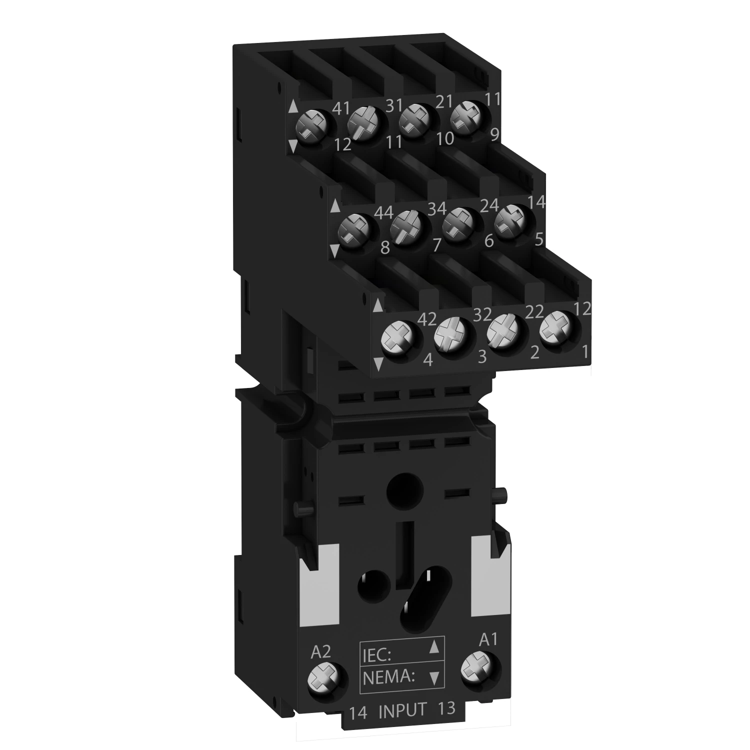 RXZE2S114M Socket, separate contact, 10 A, relay type RXM3, screw connector, 250 V AC
RXZE2S114M Socket, separate contact, 10 A, relay type RXM3, screw connector, 250 V AC